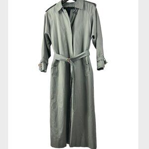 Burberry Grey Trench Coat with Removable Lining